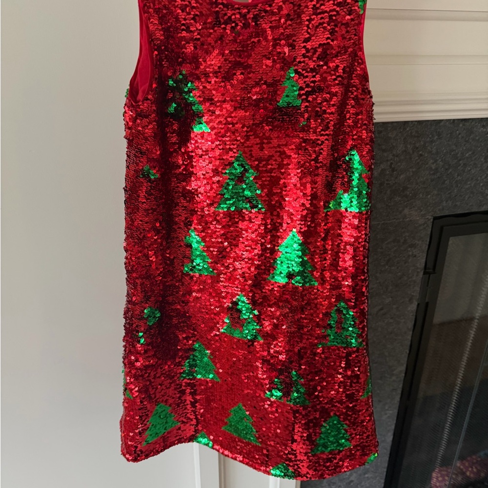 Festive Red and Green Sequin girls dress by cat and jack